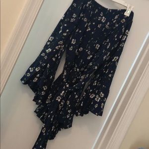 Off the shoulder boho romper